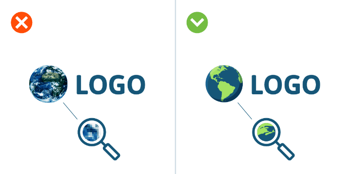raster and vector logo graphic