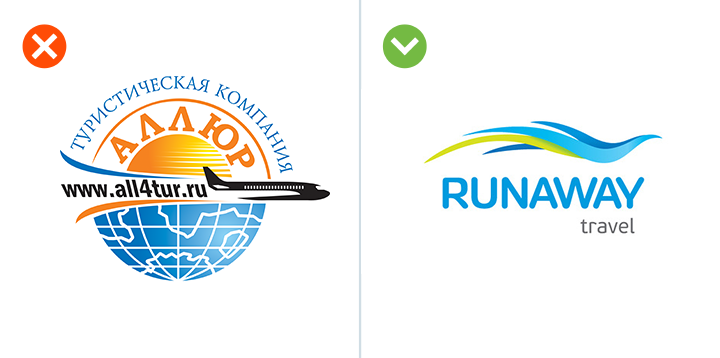 The right choice of font in the logo