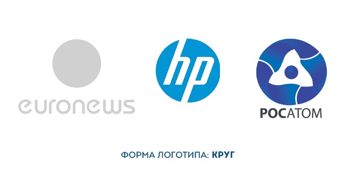 Форма логотипа-круг