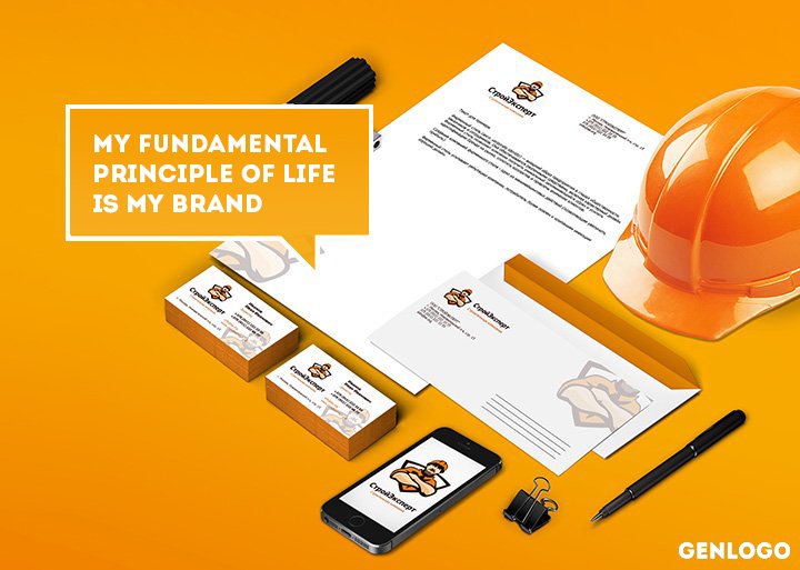corporate identity of a construction company